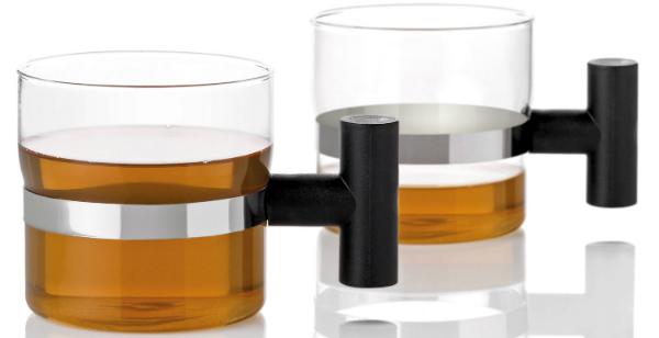 stelton T Tasse aus Glas mit robustem Griff | 2er-Set stelton T Tasse aus Glas mit robustem Griff 2er-Set