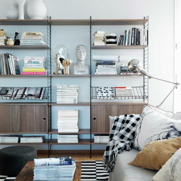 String Regalsystem | Schrank mit Schiebetüren string-regalsystem-schrank-mit-schiebetueren
