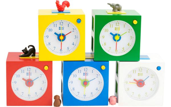 KooKoo "KidsAlarm" Wecker | mit fünf bunten Magnettierchen kookoo-kidsalarm-wecker