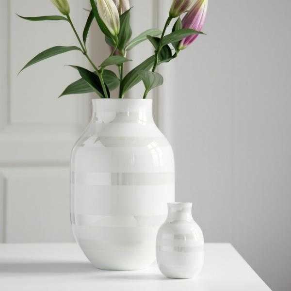 Kleine Vase "Omaggio" von Kähler | Farbe: Perlmutt Omaggio Vase klein perlmutt von Kaehler
