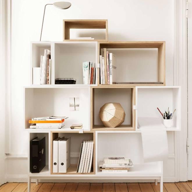 Raumteiler-Ideen 2 muuto Stacked weiss