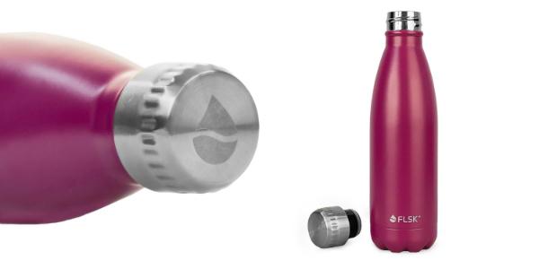 FLSK Trinkflasche | 750 ml | Classic Matt | Farbe: Berry FLSK Trinkflasche 750 ml Classic Matt Farbe Berry