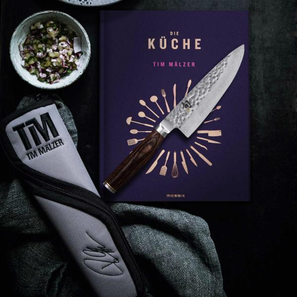 KAI Set bestehend aus Kochmesser TDM-1723, Tim Mälzer's Kochbuch "Die Küche" und einer Messer-Tasche KAI Set Kochmesser TDM-1723 Tim Maelzer Kochbuch Tasche