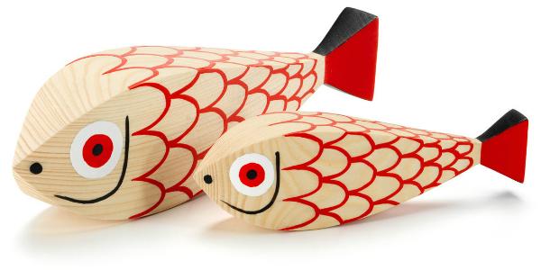 Dekofigur Wooden Dolls "Mother Fish & Child" von Vitra Dekofigur Wooden Dolls Mother Fish and Child von Vitra
