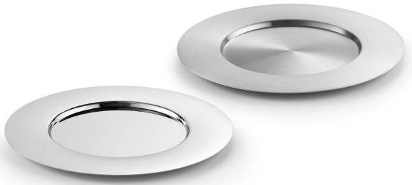Zack MESON Platzteller aus Edelstahl | Material: Edelstahl poliert / gebürstet zack-meson-platzteller-edelstahl