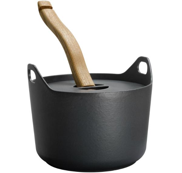 Kochtopf Sarpaneva mit Deckel von iittala | Material: Gusseisen, emailliert | Design: Timo Sarpaneva, 1960 iittala-sarpaneva-kochtopf