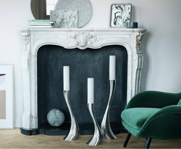 Georg Jensen Bodenkerzenleuchter Cobra Georg Jensen Bodenkerzenleuchter Cobra
