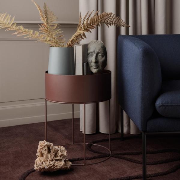 ferm Living Plant Box - auch als Couchtisch ideal! ferm-living-plant-box-rund-couchtisch
