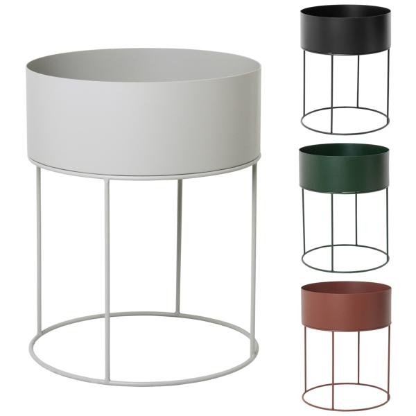 Plant Box, rund | Material: Metall pulverbeschichtet | Design: ferm Living ferm-living-plant-box-rund