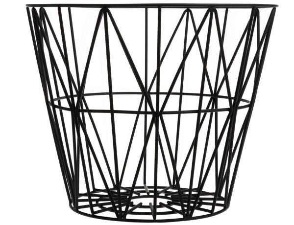 Wire Basket Drahtkorb | Gestell aus pulverbeschichtetem Eisendraht | Design: ferm Living ferm-living-wire-basket-gestell