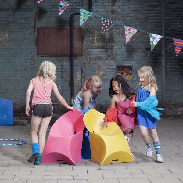 flux chair junior, gelb | faltbarer Kinder-Stuhl | Design: Douwe Jacobs / Tom Schouten flux-chair-junior-gelb