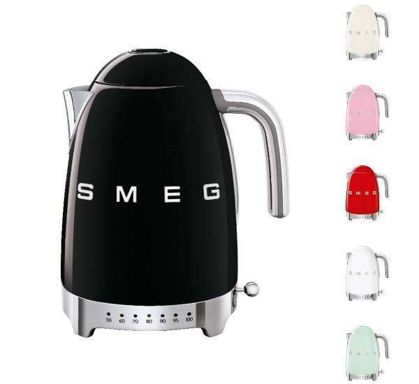 SMEG Wasserkocher | 7 Temperaturstufen mit LED-Statusanzeige | Design: SMEG smeg-wasserkocher-temperaturwahl
