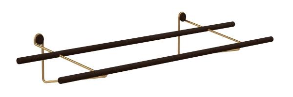 Shoe Rack DARK Bambus dunkel gebeizt, Messing von We Do Wood | Design: Sebastian Jorgensen we-do-wood-shoe-rack-dark-schuhregal