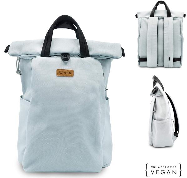 RANZN Rucksack | der vegane Begleiter aus Segeltuch | Volumen: ca. 13 Liter ranzn-rucksack-vegan
