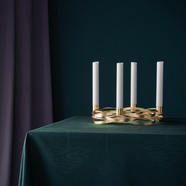 Stelton: Advent-Kerzenhalter "Tangle" aus Messing | Design: Halskov & Dalsgaard stelton-tangle-advent-kerzenhalter
