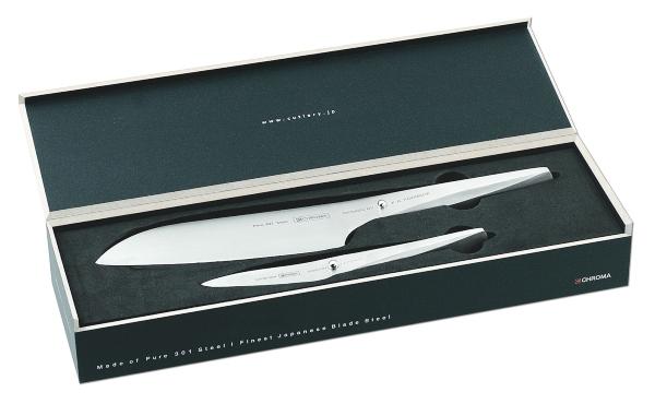 CHROMA type 301 Messer-Set 2-teilig | Santoku & Schälmesser chroma-type-301-messer-set-santoku-und-schaelmesser-p-29