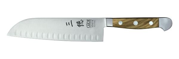 Güde Santoku | X546/18 Serie Alpha-Olive | Design: Güde guede-santoku-serie-alpha-olive