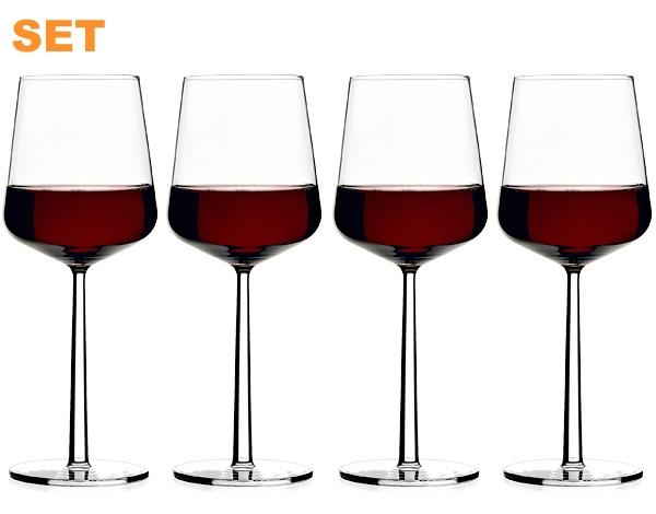 iittala Essence Rotweinglas | 4er-Set | Design: Alfredo Häberli, 2001 iittala-essence-rotweinglas-4er-set-weinprobe-fuer-zuhause