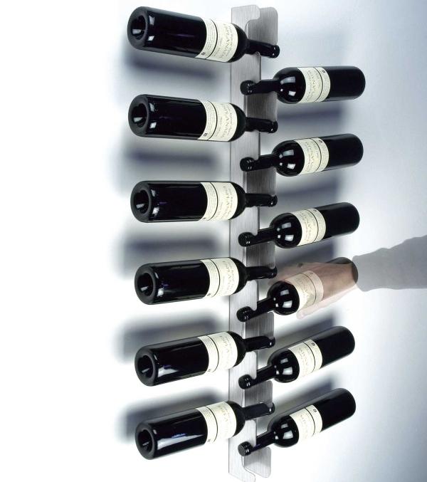 Weinrack für 12 Flaschen aus Edelstahl von radius design | Design: Michael Rösing weinrack-edelstahl-radius-design-weinprobe-fuer-zuhause