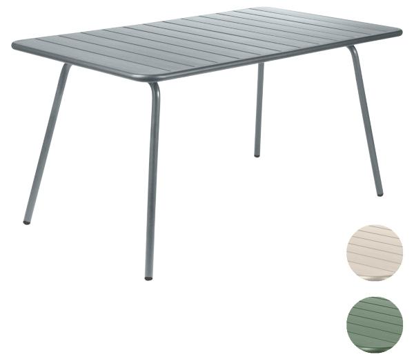 Fermob – Luxembourg Tisch 143 x 80 cm | inkl. integrierter Sonnenschirmöffnung | für 8-10 Personen fermob-luxembourg-tisch-143-x-80-cm