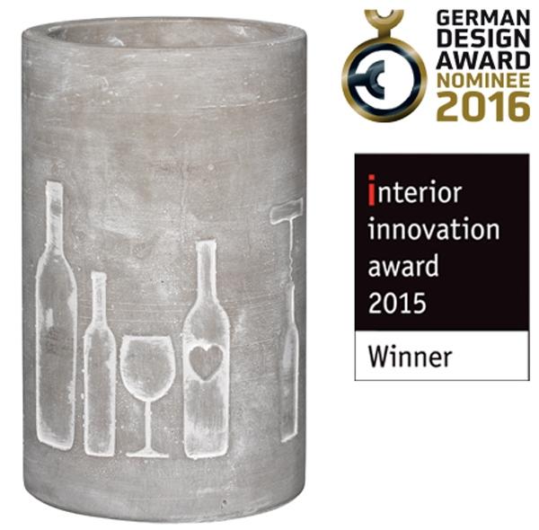raeder-design-weinkuehler-beton-flasche-wein-kuehlen