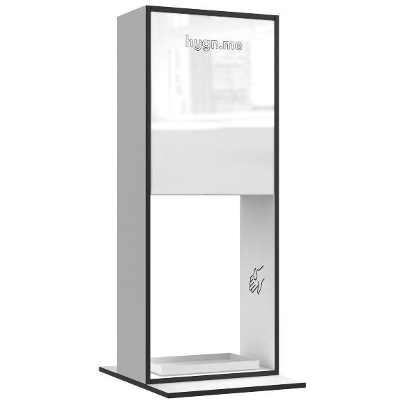 Desinfektionsstation als Tischaufsteller desinfektionsstation-tischaufsteller