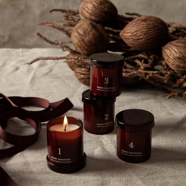 ferm LIVING – Duftende Adventskerzen | vier nummerierte Kerzen für die Adventszeit ferm-living-scented-adventskerzen
