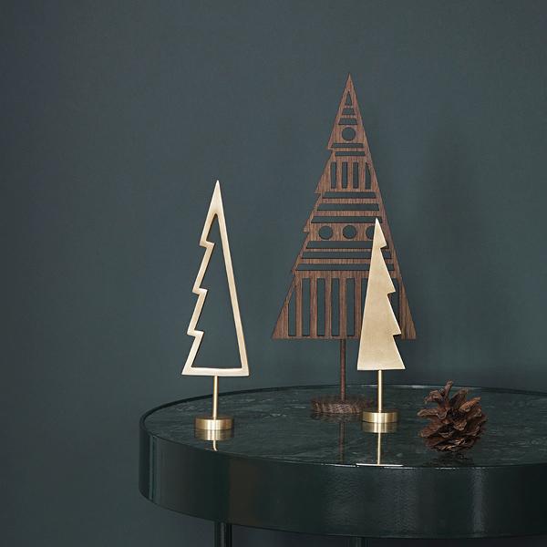 ferm Living Winterland Messing Baum | Weihnachtsschmuck | Design: Leise Dich Abrahamsen ferm-living-winterland-messing-baum