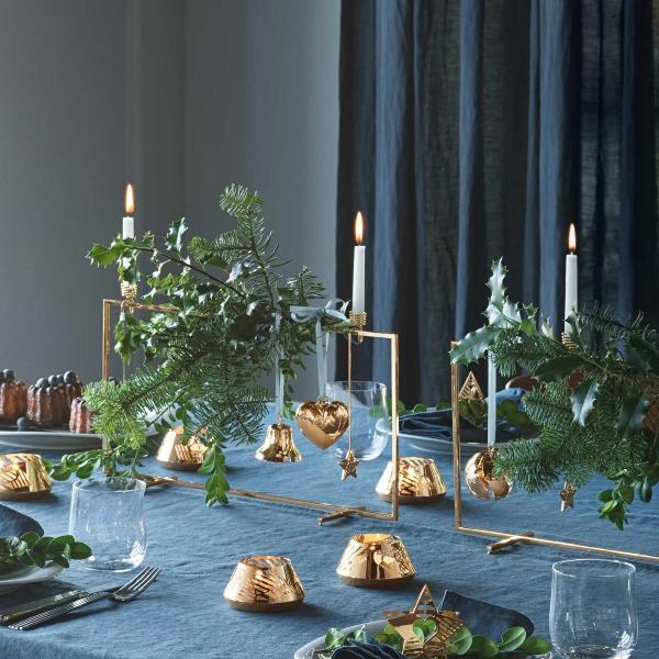 Georg Jensen Kerzenhalter | Eichel & Wintervogel Set | Design: Monica Förster, 2018 georg-jensen-weihnachts-kerzenhalter-skandinavischer-weihnachtsschmuck