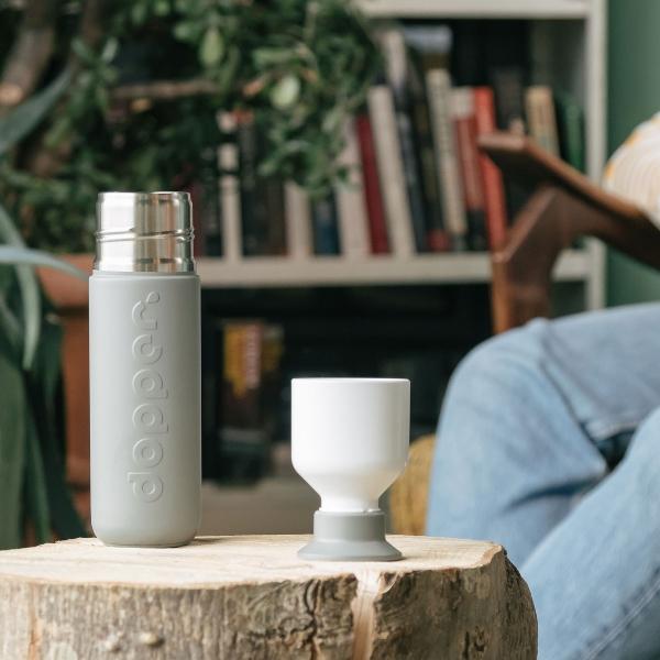 Dopper - Insulated Trinkflasche | hält 9 Stunden lang heiß oder 24 Stunden lang kalt | Design: Dopper dopper-insulated-trinkflasche