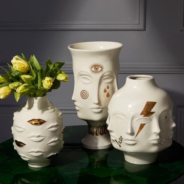 Jonathan Adler – Muse Gala Vase | vergoldet / handgefertigt | Design: Jonathan Adler jonathan-adler-muse-gala-vase-vergoldet-schoene-valentinsgeschenkideen