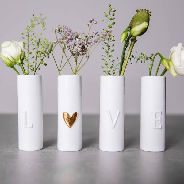 Räder Love Vasen 4er Set | Serie: Wolke Sieben | Design: Räder raeder-design-mini-vasen-wolke-sieben-love-4er-set