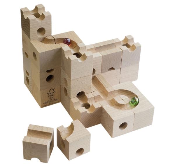 cuboro Kugelbahn | Grundkasten basis / standard | Design: Matthias Etter cuboro-grundkasten-kinderspiele-aus-holz