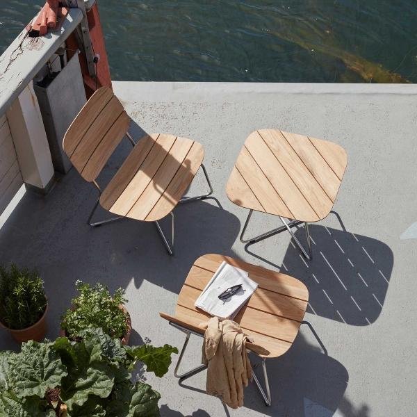 Skagerak – Lounge Table Lilium | Teakholz / Edelstahl | Design: BIG - Bjarke Ingels Group skagerak-lilium-loungetisch