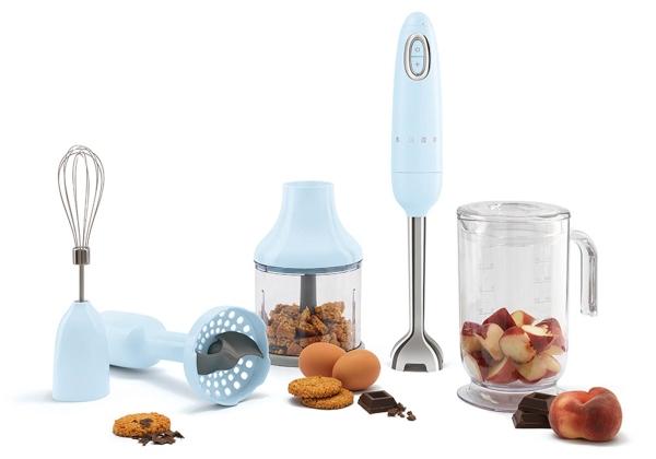 SMEG Stabmixer Set | 4 tlg. im Retro-Style | Design: SMEG smeg-stabmixer-set