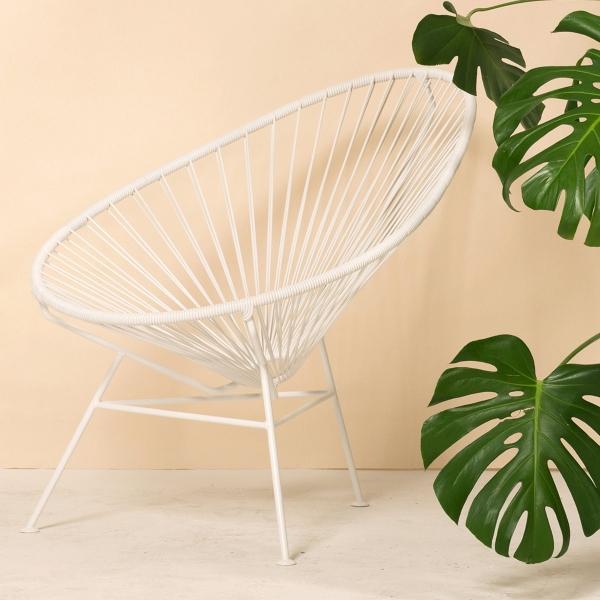 Weißer Acapulco Chair von OK Design OK Design Acapulco Chair weiss