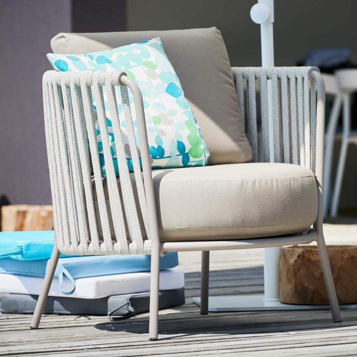 Jan Kurtz – Sunderland Rope Sessel | stilvoller Gartensessel | Design: Jan Kurtz Jan Kurtz – Sunderland Rope Sessel Design-Sessel