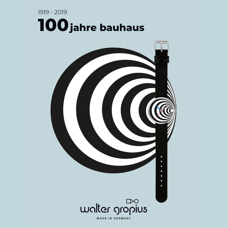 Walter Gropius – EXCENTRIC Armbanduhr | die Unisex-Armbanduhr mit exzentrischem Kreis-Dekor Walter Gropius EXCENTRIC Armbanduhr