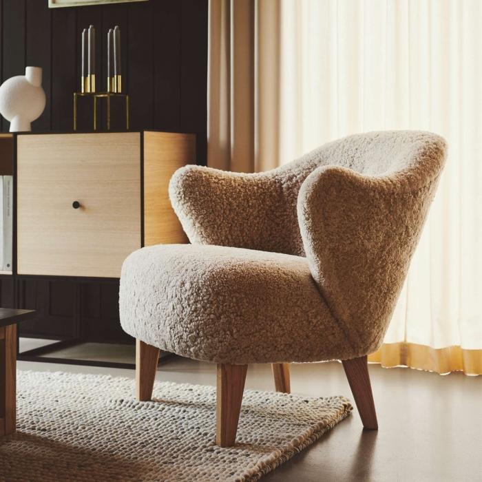 by Lassen – Ingeborg Sessel | Designersessel aus Schafsfell | Design: Flemming Lassen, 1940 by-lassen-ingeborg-sessel Design-Sessel