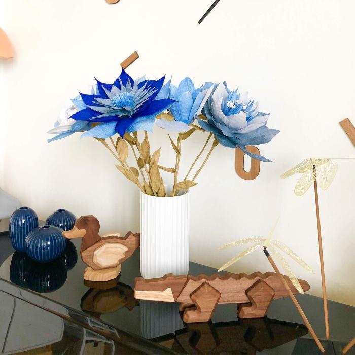 Holzmagnetfigur Krokodil aus sechs Einzelteilen | Design: FableWood fablewood-holzmagnetfigur-krokodil