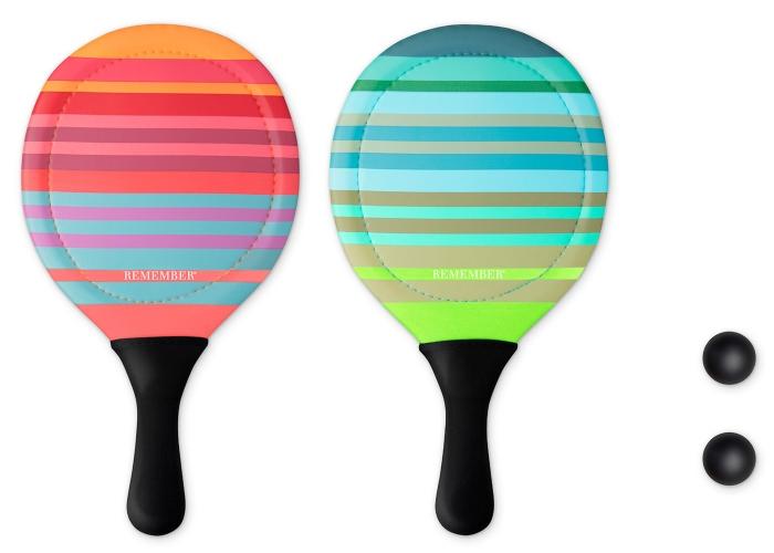 REMEMBER – Beach Tennis-Set | ein farbenfrohes Spiel | Design: REMEMBER remember-beach-tennis-set Strandspielzeug