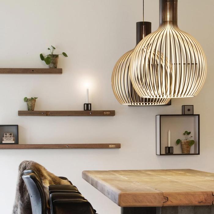 Die Pendelleuchte setzt einen gekonnten Akzent in jedes Wohn- oder Schlafzimmer sowie in Büroräume secto-design-octo-pendelleuchte