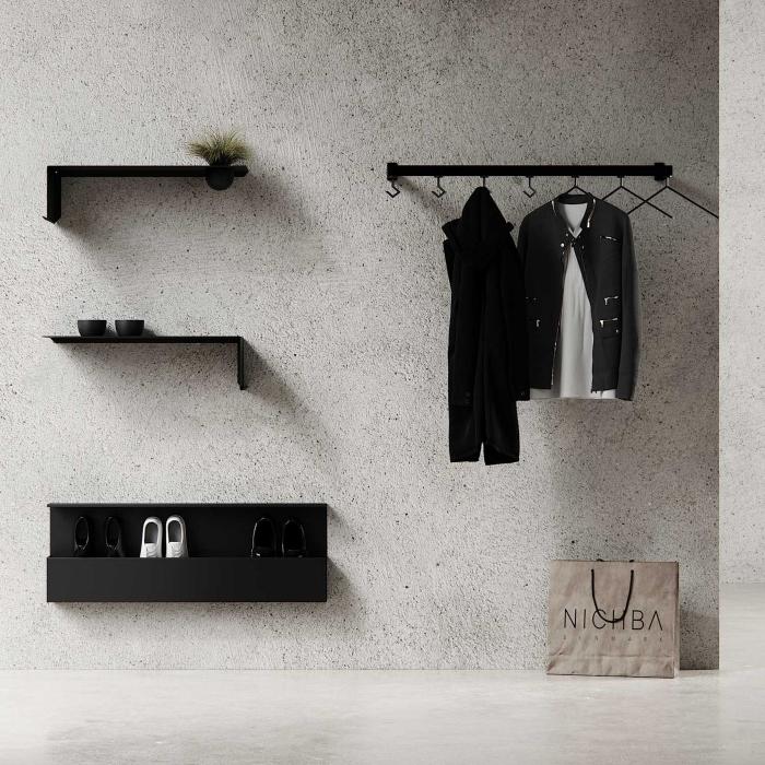 NICHBA – Hangsys Flurgarderobe | puristisch | Design: Nichlas B. Andersen NICHBA Hangsys Flurgarderobe