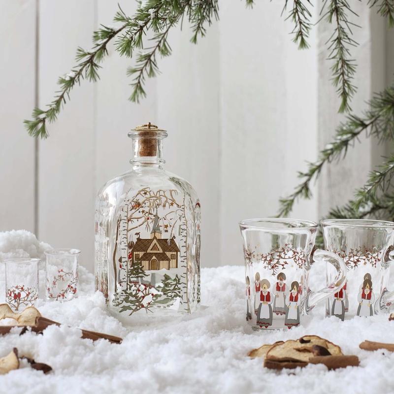 Holmegaard – Christmas Weihnachtsflasche | 730 ml | Design: Jette Frölich, 2021 holmegaard-christmas-weihnachtsflasche-weihnachtskollektionen-2021