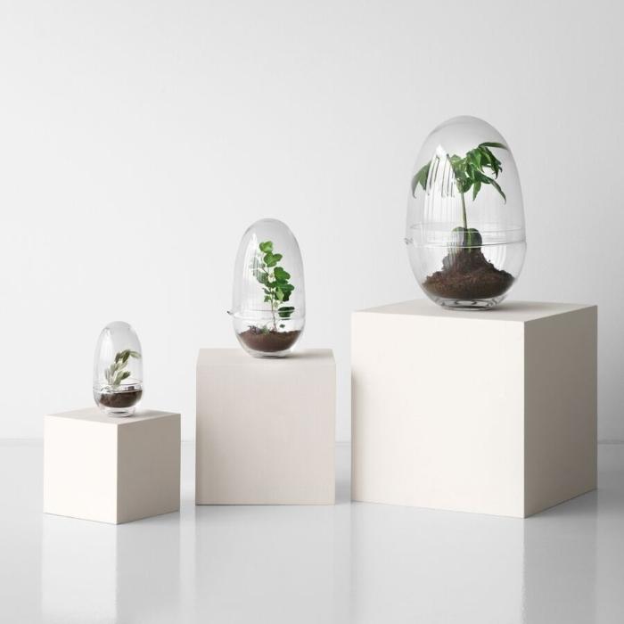 Design House Stockholm – Grow Clear Gewächshaus | in 3 verschiedenen Größen | Design: Caroline Wetterling design-house-stockholm-grow-clear-gewaechshaus