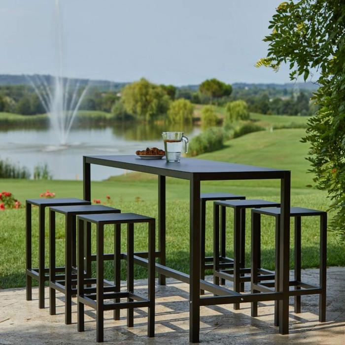 FIAM – Aria Tresentisch | der hochbeinige Outdoor-Tisch | Design: Francesco Favagrossa fiam-aria-tresentisch terrassenmoebel-wetterfest-modern