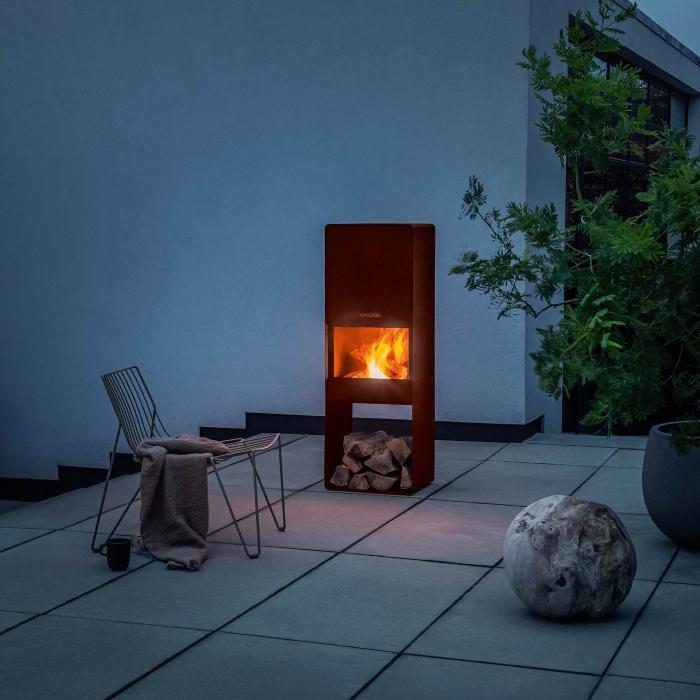 Eva Solo – Fire Box Feuerstelle Garten | für gemütliche Outdoor Abende | Design: Eva Solo eva-solo-firebox-gartenkamin feuer-im-garten