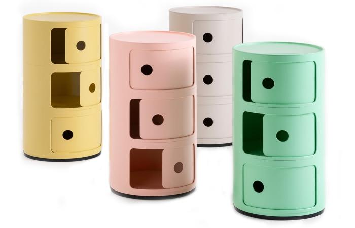 Kartell Componibili BIO | Drei Fächer | Design: Anna Castelli Ferrieri, 1969 kartell-componibili-bio