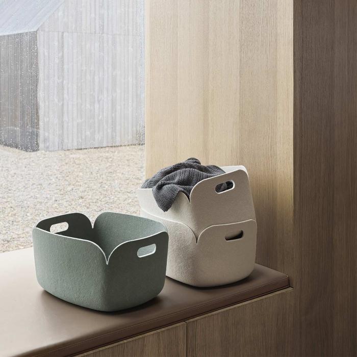 muuto Restore Aufbewahrungskorb | aus recyceltem Material | Design: Studio Tolvanen muuto-restore-korb vintage-wohnzimmer