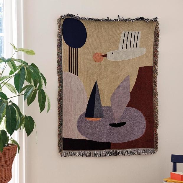 ferm LIVING – Bird Tapisseriedecke ferm LIVING – Bird Tapisseriedecke - Wolldecke